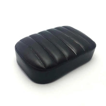 Load image into Gallery viewer, Black Motorcycle Seat Pad with 8 Suction Cups Pillion Pad For Harley Chopper ST
