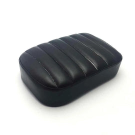 Black Motorcycle Seat Pad with 8 Suction Cups Pillion Pad For Harley Chopper ST
