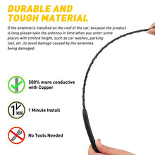 Load image into Gallery viewer, Universal Car Roof Aerial Radio AM/FM Signal 11inch Antenna Arial ABS