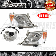 Pair Headlights LH+RH for Toyota Hilux GGN KUN TGN SR SR5 Workmate 05-08