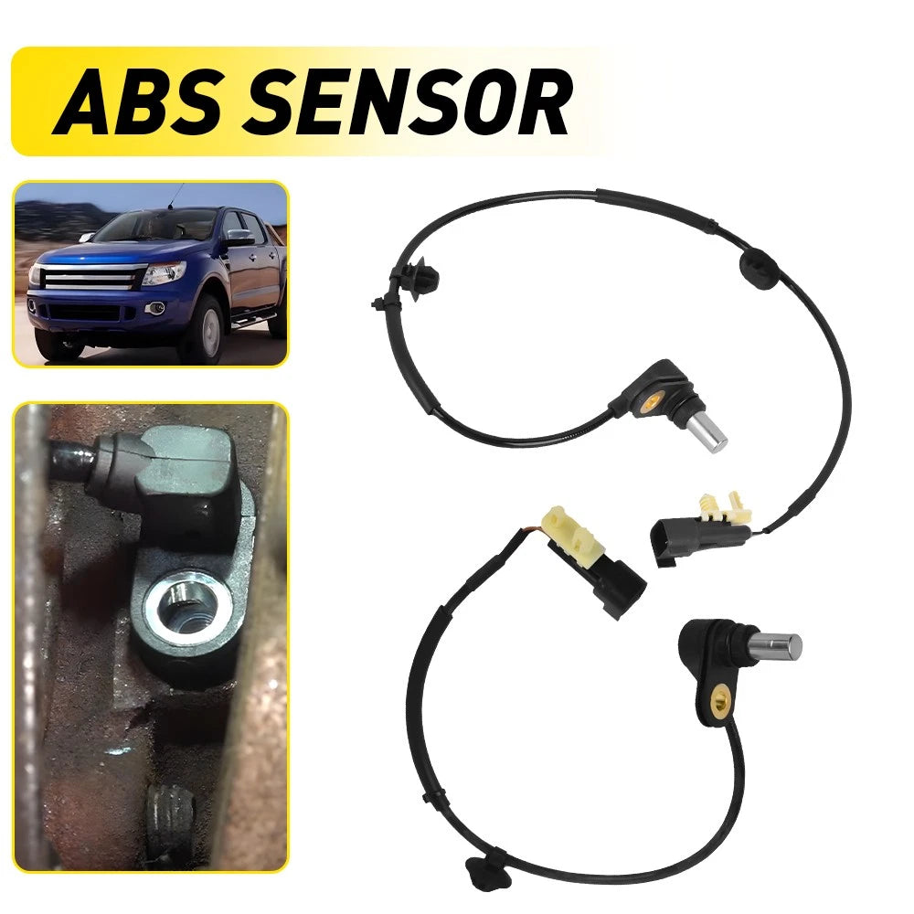 2x Rear ABS Wheel Speed Sensors W/ 2 Pins for Ford Ranger PX 2011-2022 3.2L Ute