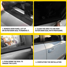 Load image into Gallery viewer, 8X Weatherstrip Window Moulding Trim Black For Toyota LandCruiser 100 105 Series