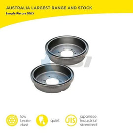 Rear Brake Drums for Mitsubishi Triton MQ MR 2.4L 05/2015-on 295mm