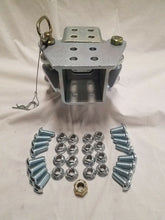 Load image into Gallery viewer, Heavy Duty Fold Away Hinge Kit Zinc Plated Fits 3x3 trailer tongue