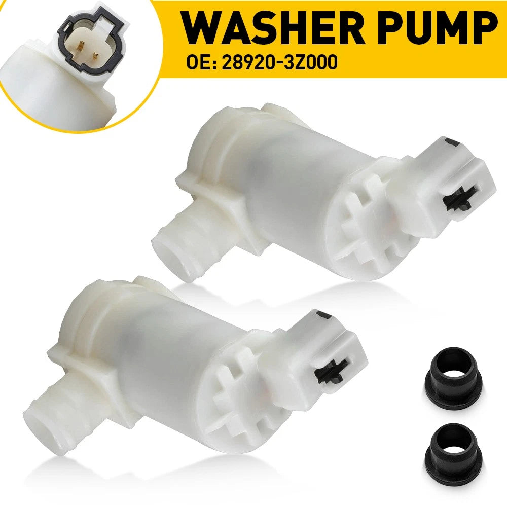 2X Windscreen Washer Pump Motor Front For Nissan Patrol GU Y61 1998-2004
