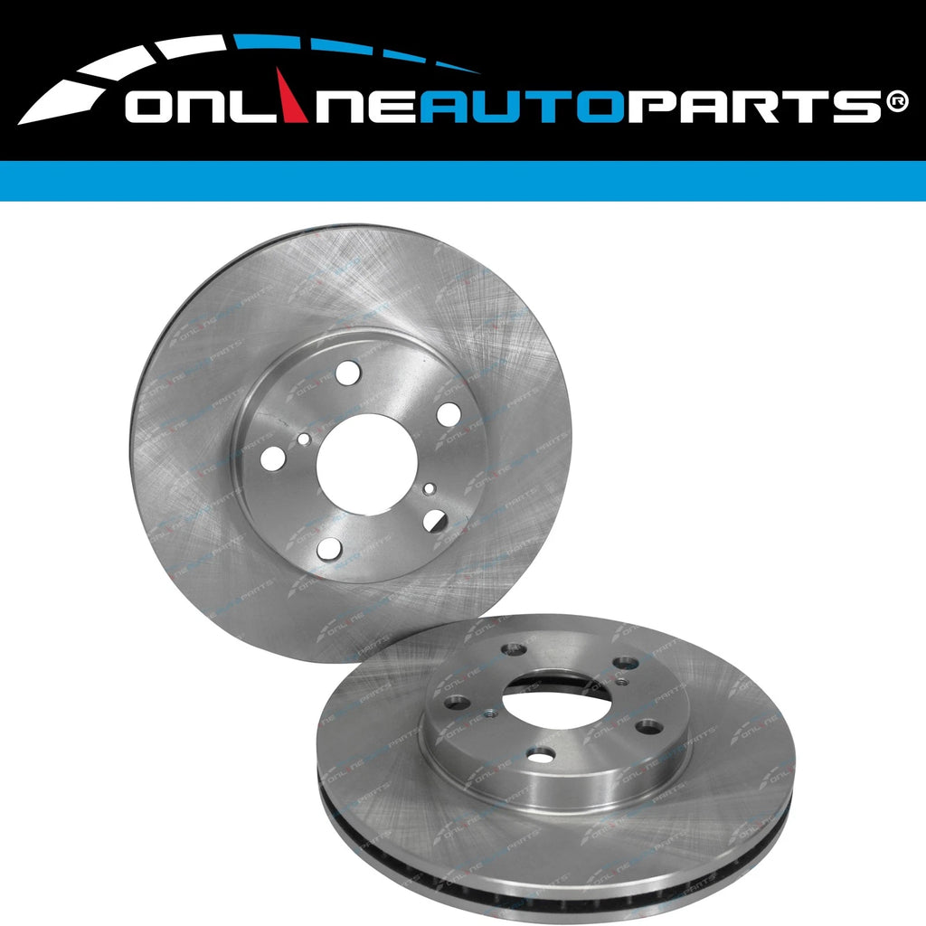 Front Disc Brake Rotors & Pads for Toyota RAV4 ACA20 ACA21 ACA22 ACA23 2000~2005