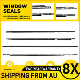 For Toyota LandCruiser 80 Series Door Weatherstrip Moulding BLACK All Doors 8x