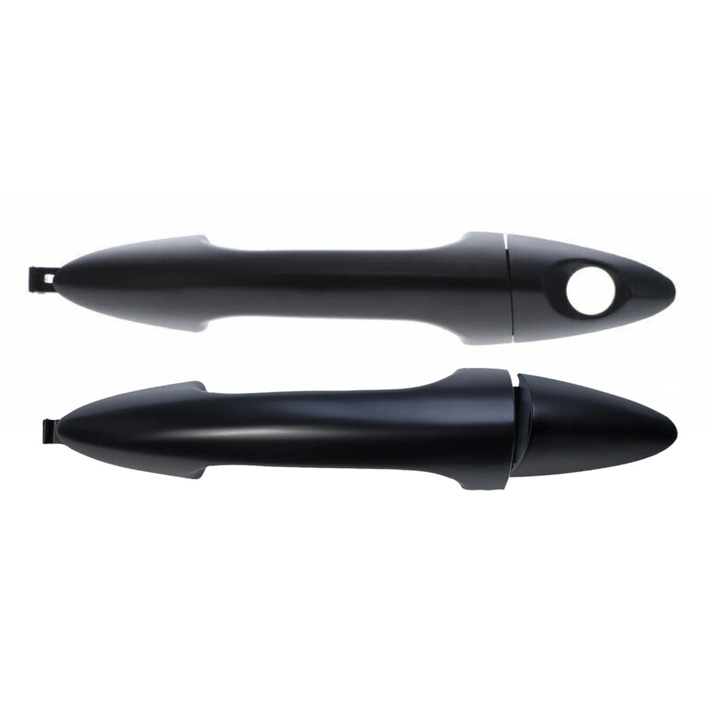 Door Handle Outer for Hyundai Accent 11-19 Set 2 Black FRONT LH W/o Keyhole + RH