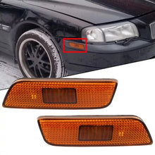 Load image into Gallery viewer, 2x Amber Front Bumper Turn Signal Parking Light housing For Volvo S80 1998-2006