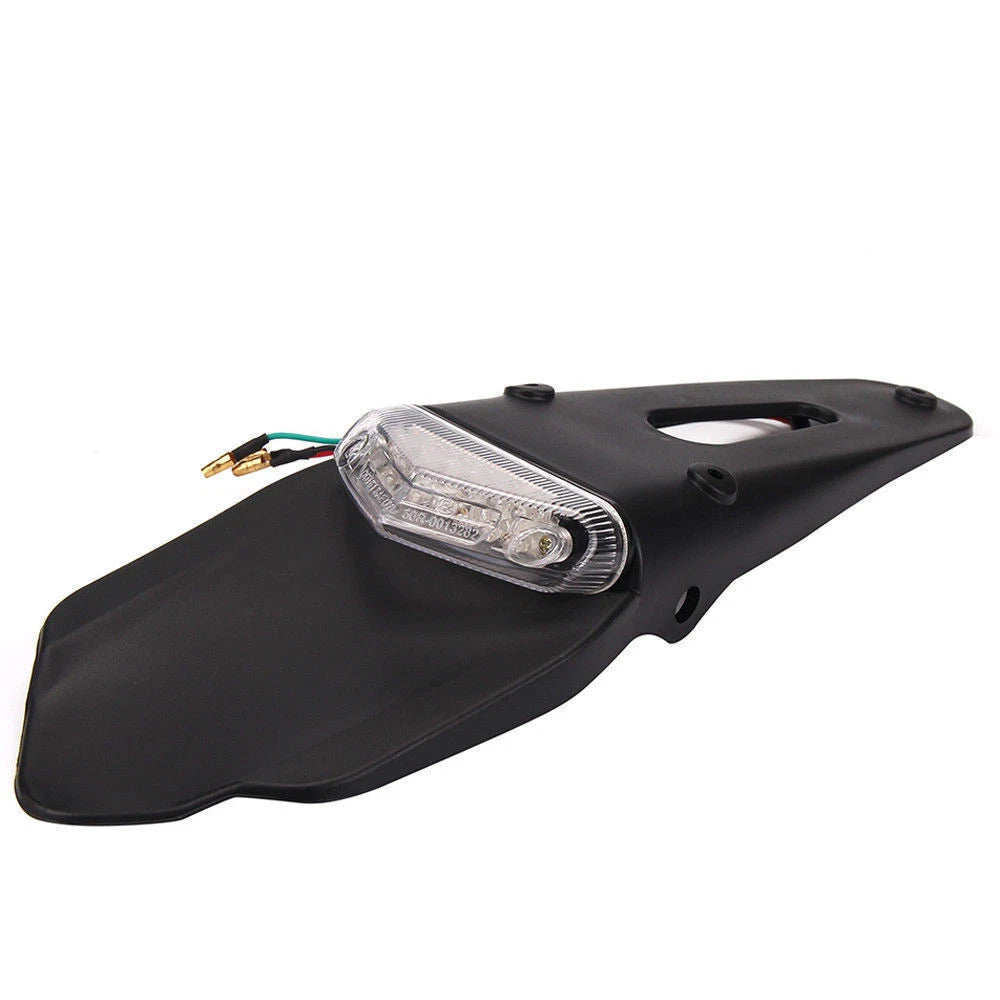 12V Motorcycle Enduro Trial Dirt Bike Fender LED Stop Rear Tail Light Lamp ST