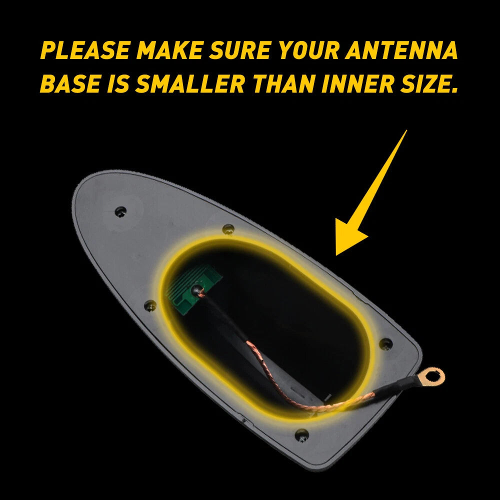 Universal Car Roof Aerial Radio AM/FM Shark Signal Fin Antenna Arial ABS