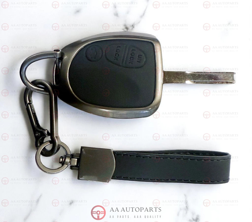 Black Leather & Metal Key Cover Case Holden Commodore VT VX VY VZ WH WK 3 Button