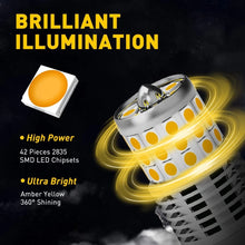Load image into Gallery viewer, 2-10x T20 Amber LED Indicator Turn Signal Light Bulb 7443 Canbus 7440 Error NEWA