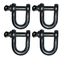 8mm Zinc Coated Dee D-Shackles Pin Shackles SWL0.33T Marine Boat Trailer SET 4