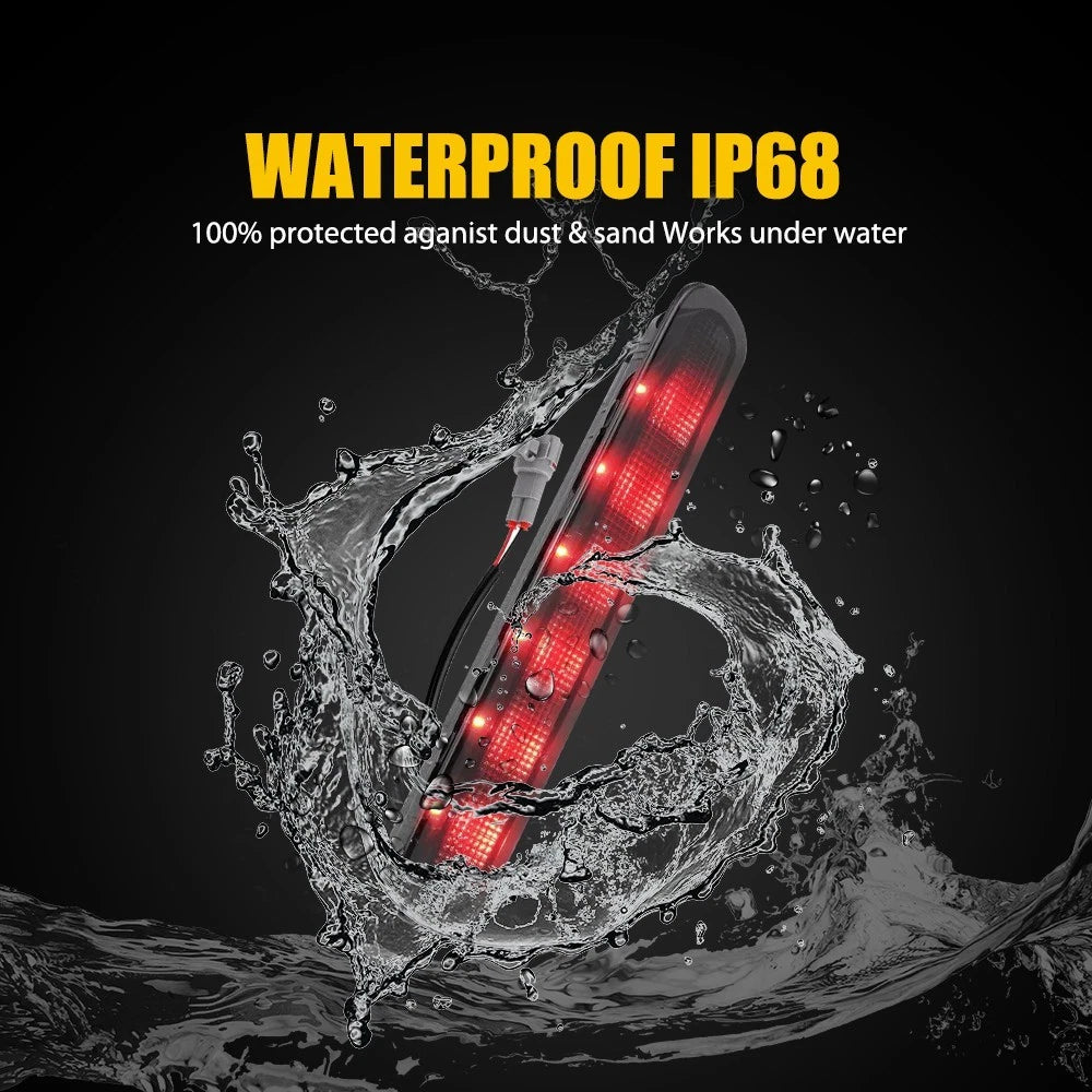 LED Tail Light Tailgate Rear 3rd Brake Lamp For HILUX Vigo 05-14 Smoked Bright