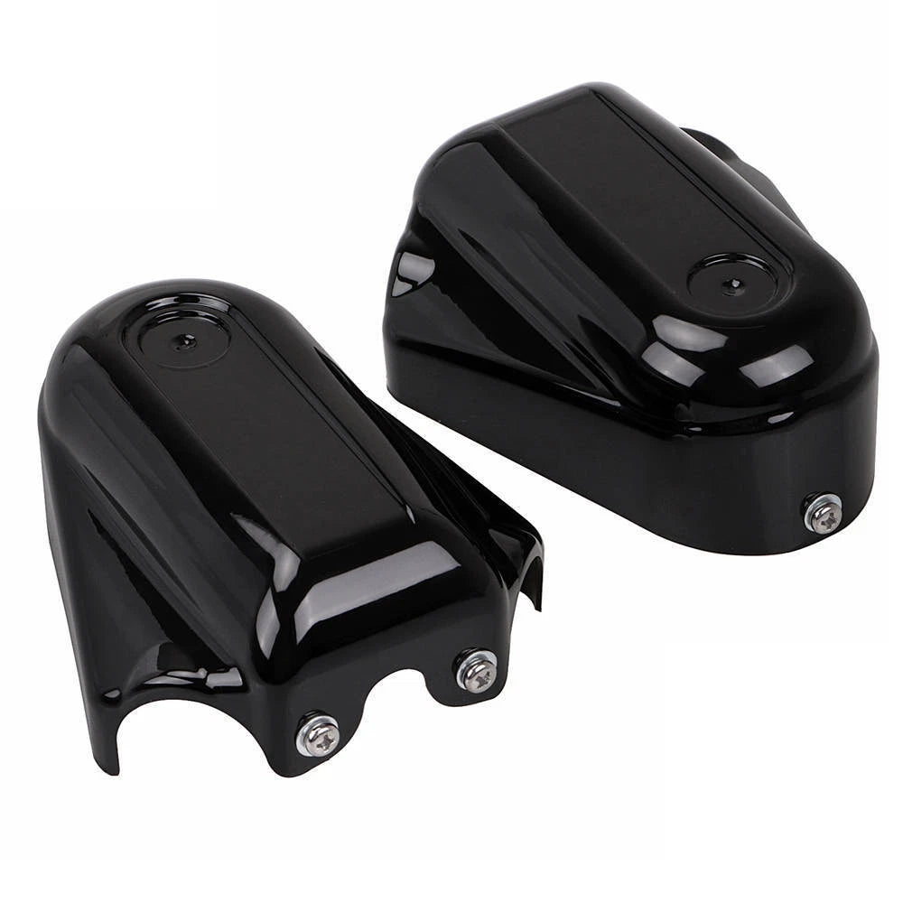 Black Rear Axle Cover Bar Shield Swingarm Cap Fit For Harley Softail FLSTC FLSTN