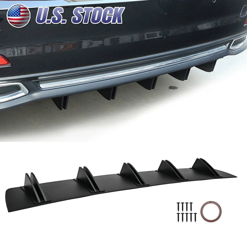 Rear Bumper Diffuser Shark 5Fins Spoiler Lip Splitter For Holden Commodore VE VF