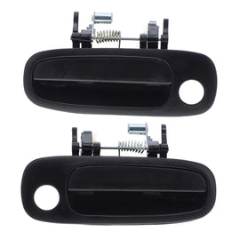 Door Handle Outer for Toyota Corolla 97-02 Set of 2 Black FRONT LEFT+RIGHT