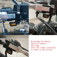 Load image into Gallery viewer, Black LED Turn Signal Indicator Running Light For Harley Sportster XL 883 1200 S