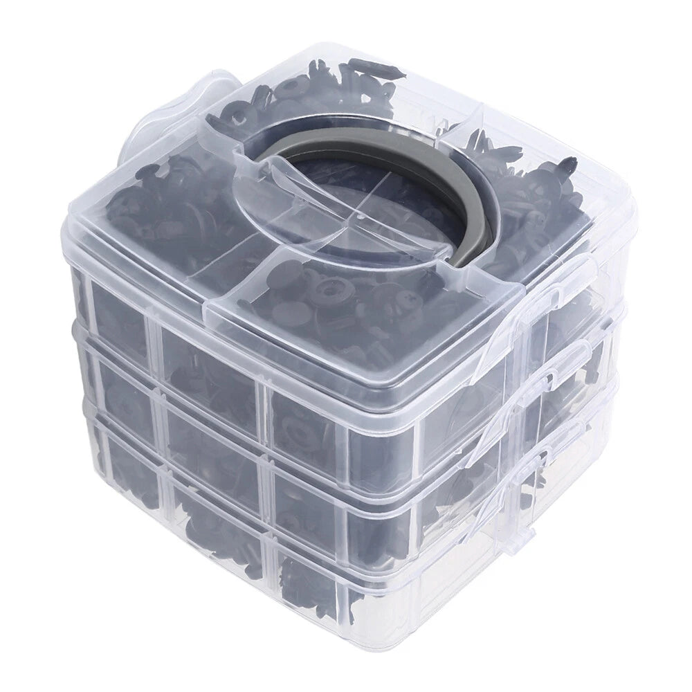 625pcs Car Clips Automotive Trim Body Pins Push Retainer Fastener Assortment Kit