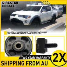 Load image into Gallery viewer, 2x Trans Support Engine Mount For Mitsubishi Triton MN 4WD 4D56T 2009-14 Manual