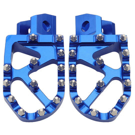 Blue Foot Pegs for Yamaha YZ 80/125/250/500/490 WR200/250/500 TTR90/110/125/250