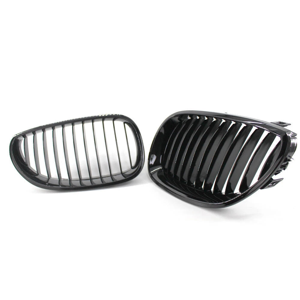 Gloss Black Front Kidney Grill Grille For BMW 5 Series E60 E61 03-2010 M5 04-10