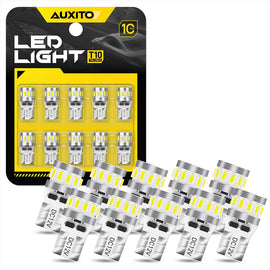 10x T10 W5W LED 18-SMD White Car Interior Light Parker Bulb Wedge Globe 12V/24V
