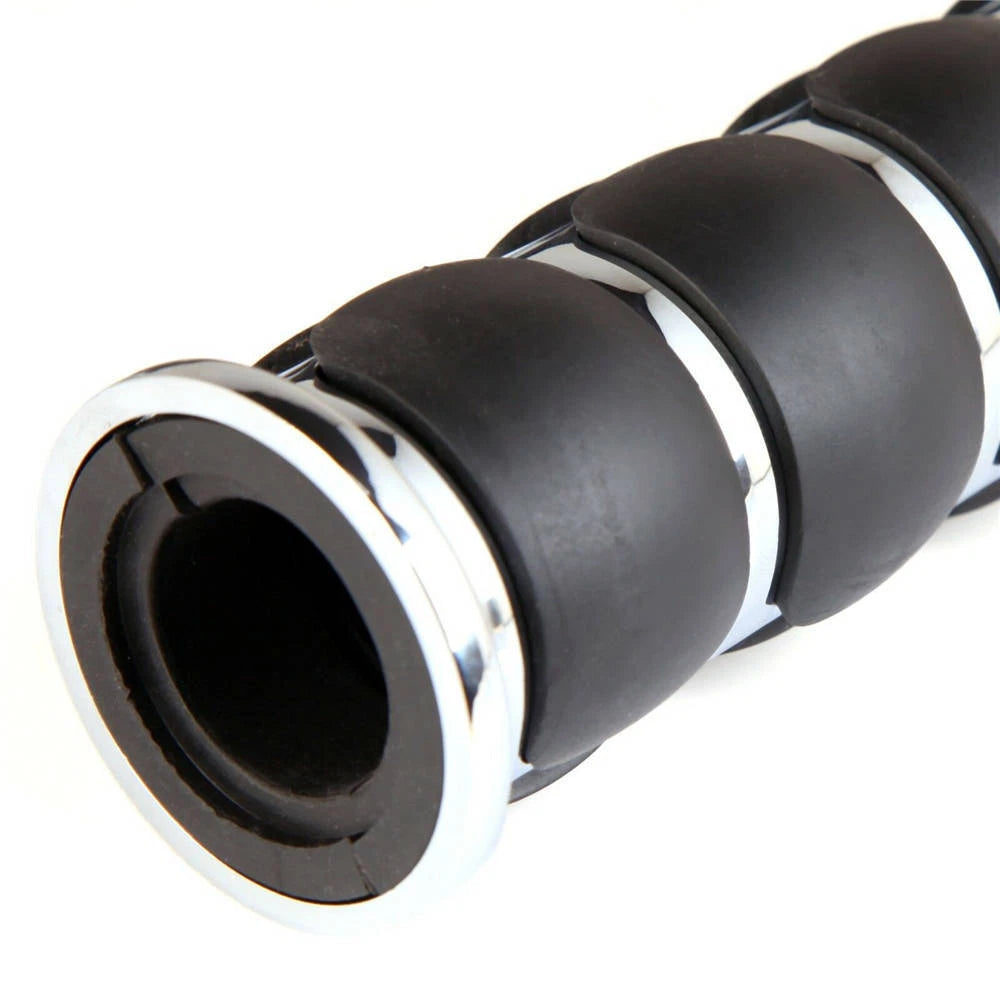 Motorcycle 1" Spike Hand Grips Handlebar Throttle Black Chrome Fit For Harley ST