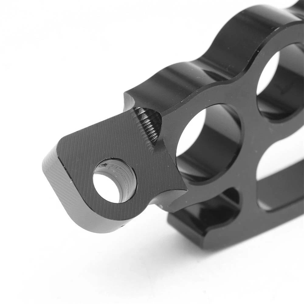 Black Control Foot Pegs Footpegs For Harley Sportster Softail Road King Dyna ST