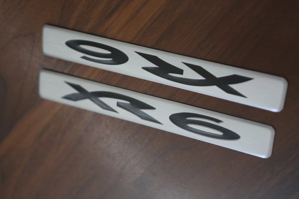 PAIR OF ALLOYS FRONT SCUFF PLATE SUIT XR6 BA BF SERIES FORD FALCON SEDAN UTE