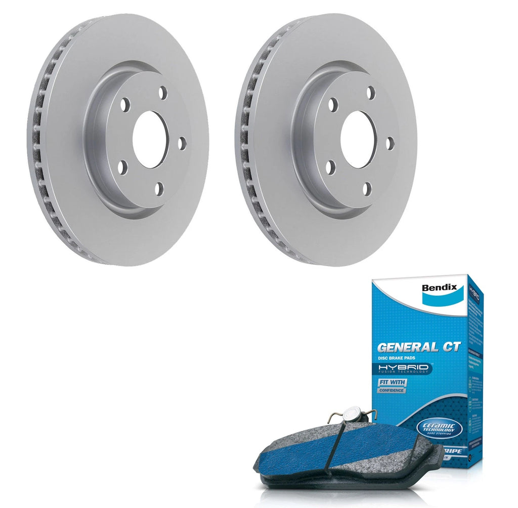 Front Bendix Brake Pads + Rotors for Holden Commodore Calais VE VF Statesman WM
