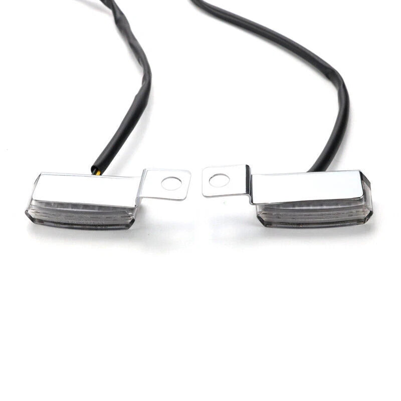 2pcs Mini Motorcycle Turn Signal Indicators Light Blinker Lamp for Harley XL ST