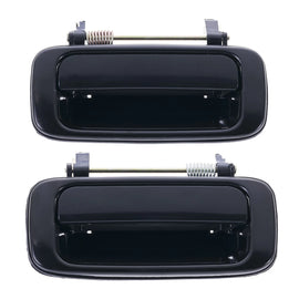 Door Handle Outer for Toyota Landcruiser J80 90-98 Set of 2 Black REAR LH+RH