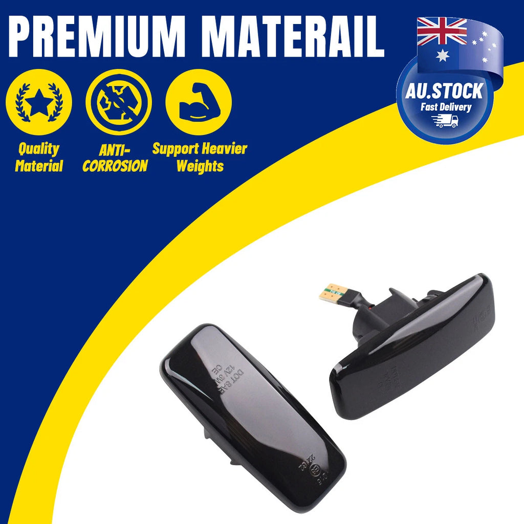 For Nissan Patrol Y61/GU 2004-2016 Smoked Amber Sequential Side Indicators Light