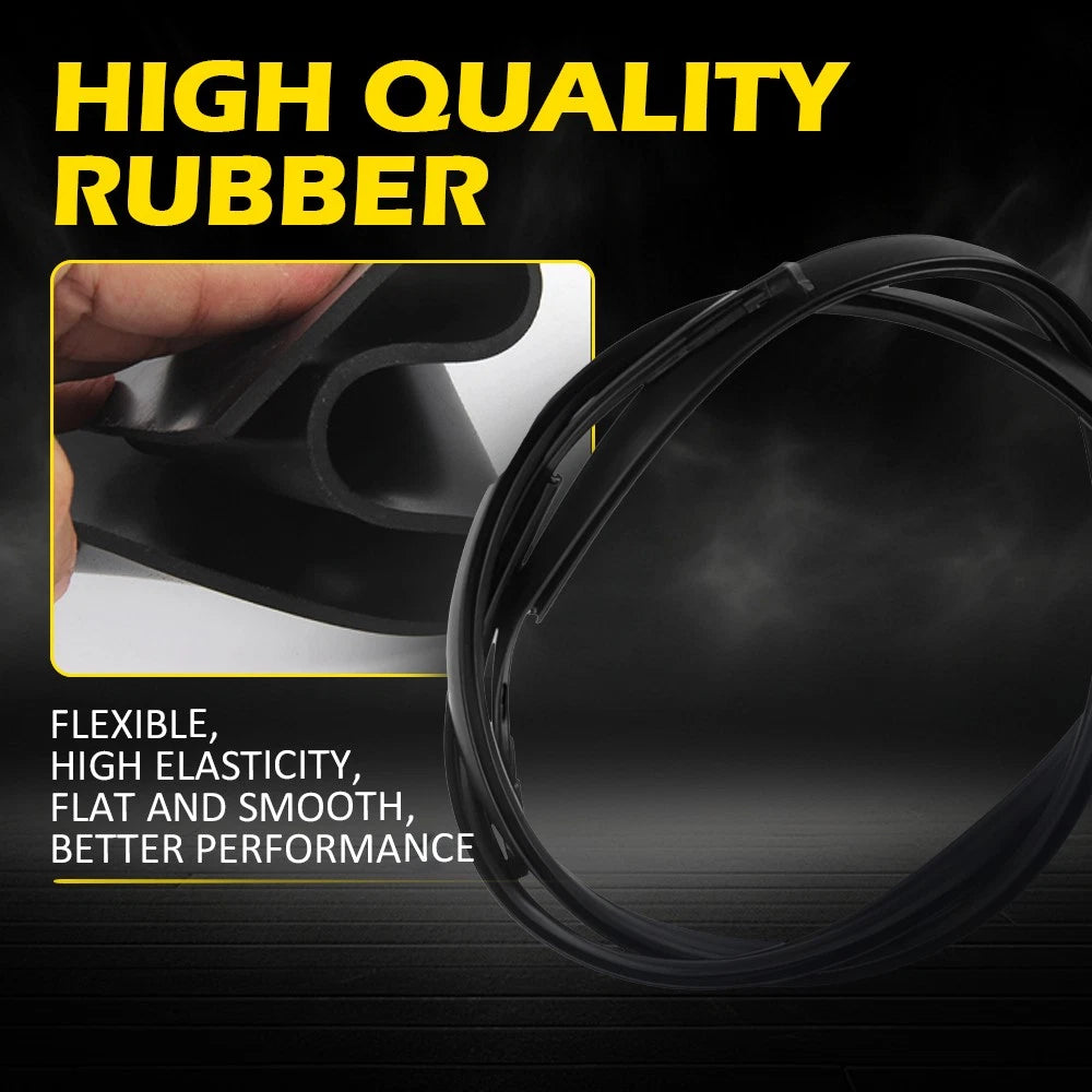 Car Roof Drip Moulding Side Finish Moulding Set Black For Toyota Yaris Hatchback