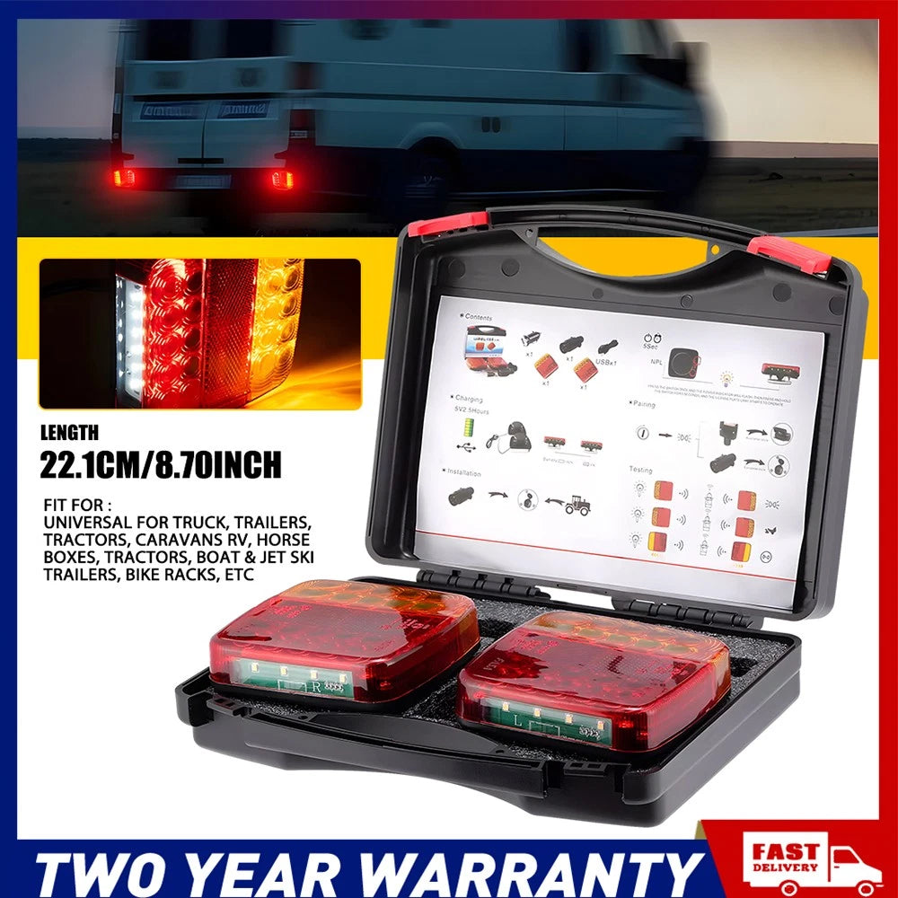 2/4/8x LED Tail Lights Stop Reverse Indicator 12-24V Ute Trailer Caravan NEWA