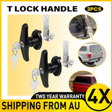 Load image into Gallery viewer, 4PCS Metal, Keyed Locking for Ute Heavy-Duty Rear Fixing Canopy T-Lock Handle