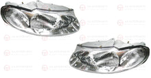 Load image into Gallery viewer, Chrome Headlights Pair + Full LED Globes For Holden Commodore VT WH 1997-2003
