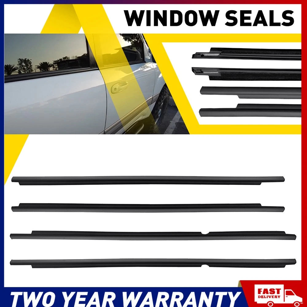 Window Seals Weather Strip for 4 Door Toyota LandCruiser 100 105 Series SUV