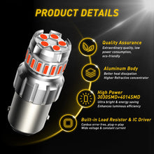 Load image into Gallery viewer, AUXITO 2/4x BAY15D P21/5W 1157 Red 23SMD LED Brake Stop Tail Light Bulb Globe A