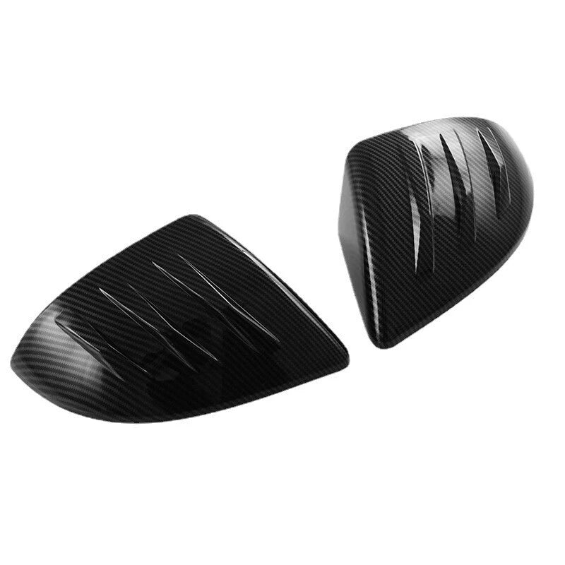 Pair Carbon Fiber Side Rearview Mirror Cap Cover Trim For MG4 MG 4 EV 2023-2025