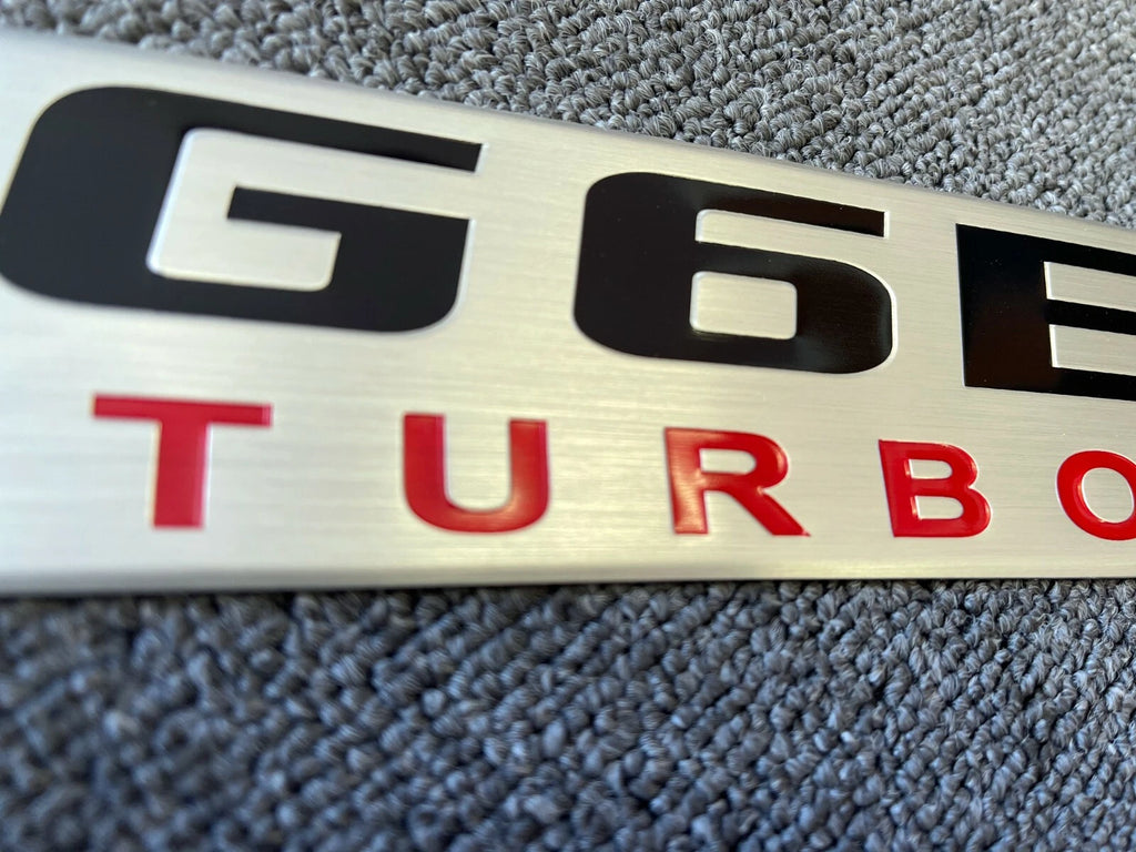 Aluminium G6E Turbo Air Intake Box Plate Badge For BA BF FG Series