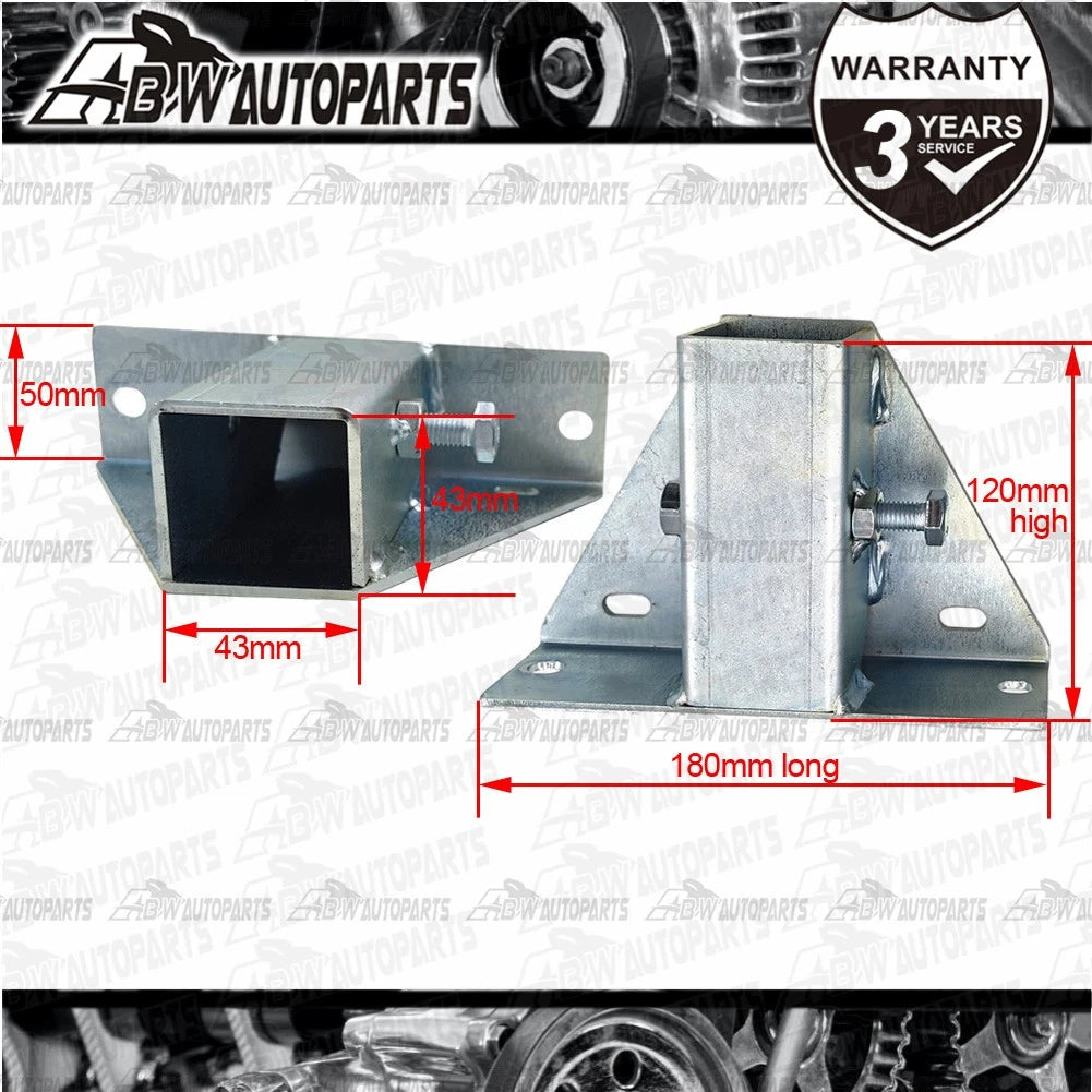 Ladder Rack Pod Mounts Pair suit 40x40mm Tube, Free Post Trade Rack Ute Mounts