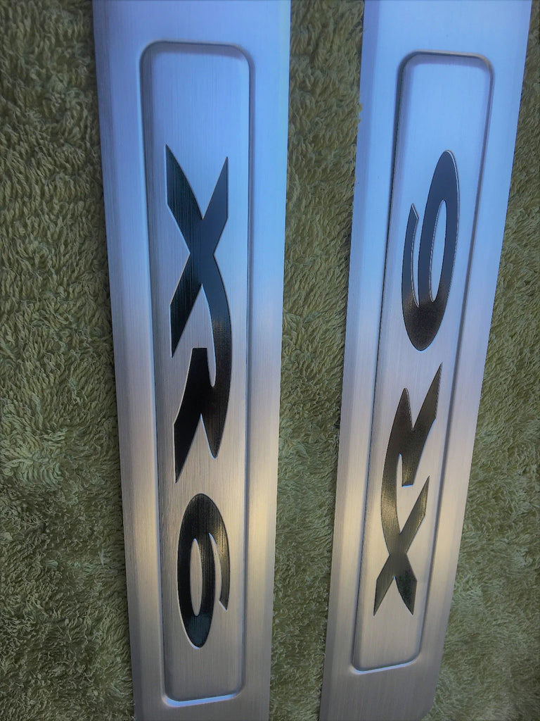 PAIR OF ALLOYS REAR SCUFF PLATE SUIT XR6 FG SERIES FORD FALCON SEDAN