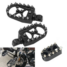 Load image into Gallery viewer, Black Shifter Peg Foot Pegs MX Style Footrest for Harley Sportster DynaTouring