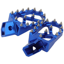 Load image into Gallery viewer, Blue Foot Pegs for Yamaha YZ 80/125/250/500/490 WR200/250/500 TTR90/110/125/250
