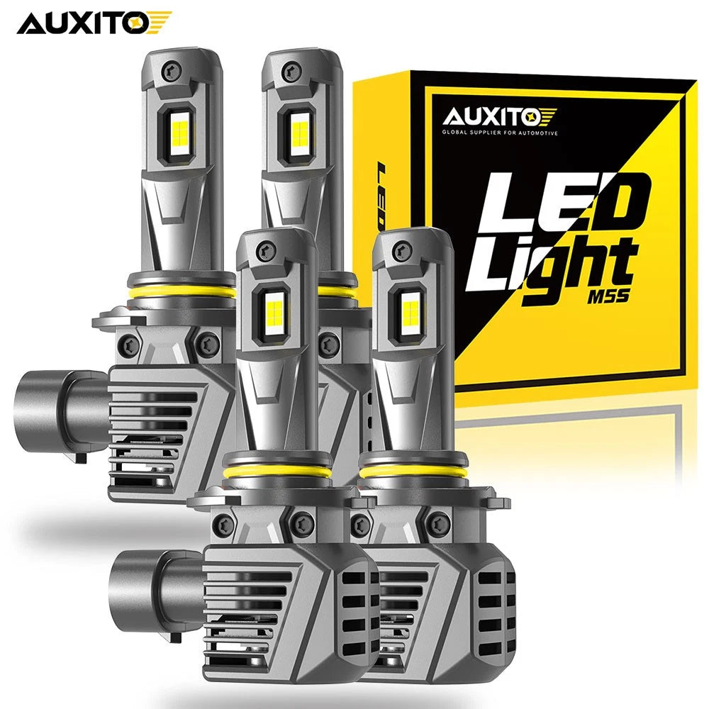 4X 9005 HB3 9006 LED Light Bulbs Globes Kit High Beam White Replace HID Lamps