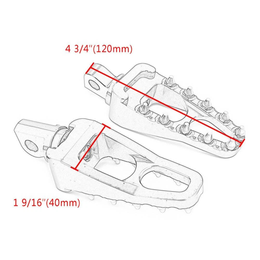 MX Style Rotating Footpegs Foot Pegs For Harley for Sportster Bobber Chopper ST