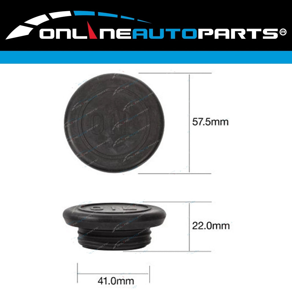 TOC514 - Engine Oil Filter Cap - Rubber push in style - Tridon